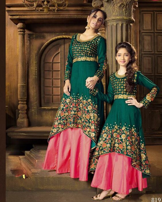 Wedding Dress Traditional Dresses Twinning Mother And Daughter